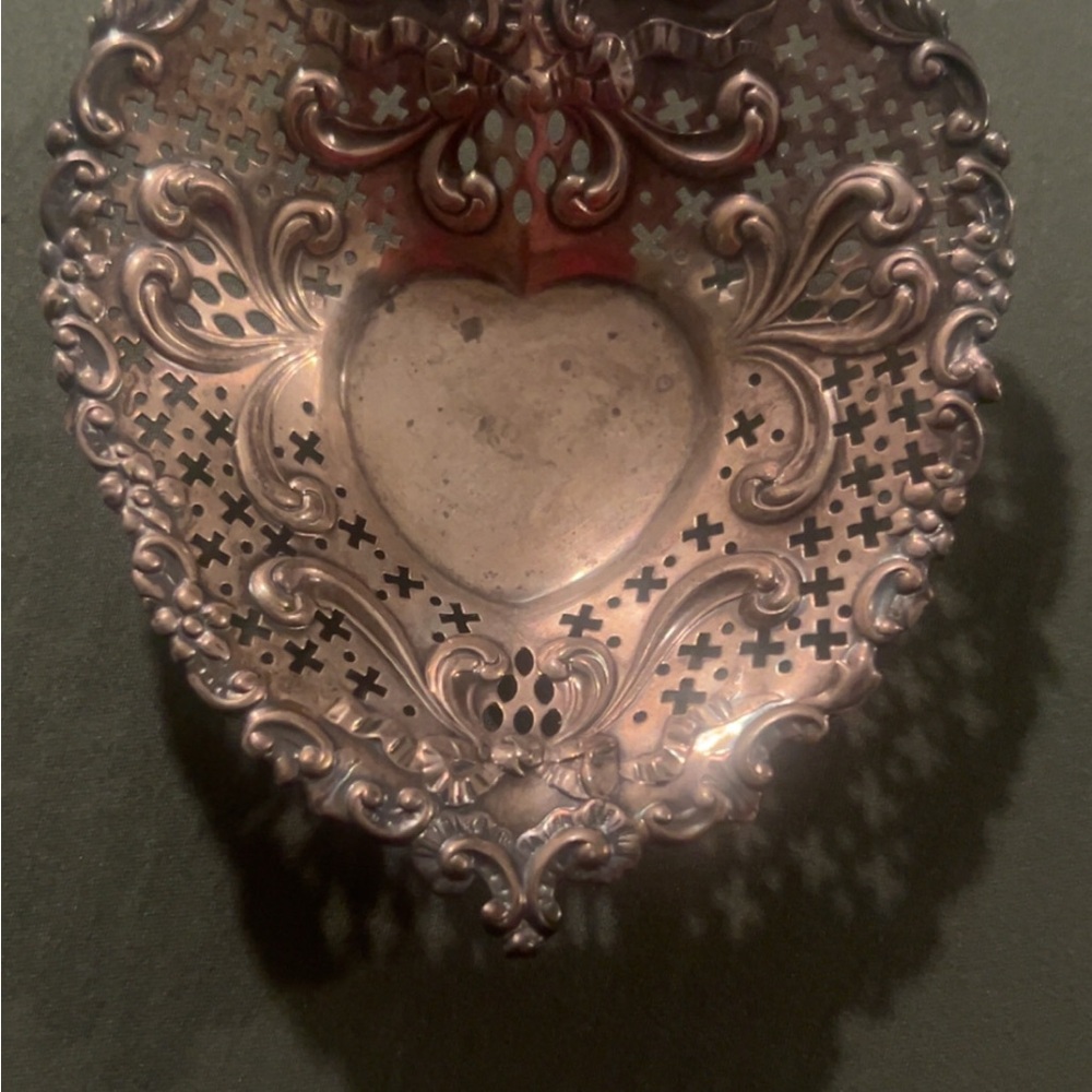 Vintage Gorham Sterling Heart Dish